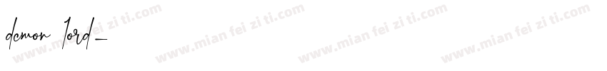 dcmon lord字体转换